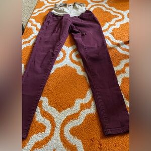 Maternity maroon pants